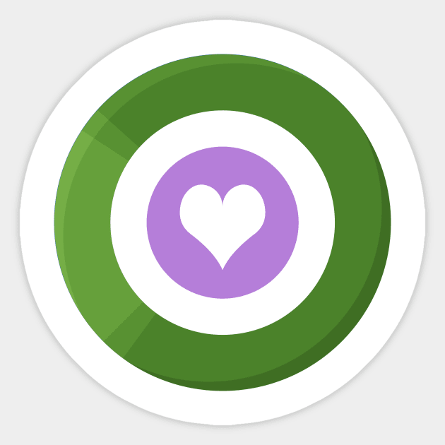 Pride Shield - Genderqueer Flag Sticker by talenlee